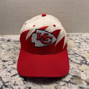 Vintage 90s Kansas City Chiefs Sharktooth Snapback Hat NFL Reebok